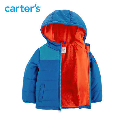 Carters 男童秋装新款时尚撞色夹棉加厚外套儿童装CL218853