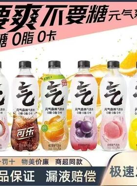 气泡水480ml*15混合装nc元气森林冰柠可乐味瓶特价0糖气泡水