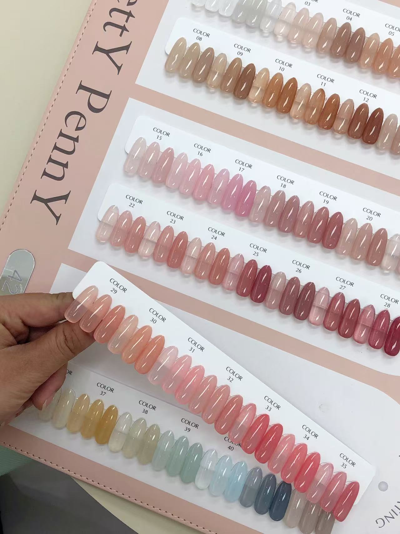 冰透实色甲油胶2025年新款网红流行色美甲店专用套装全套42色