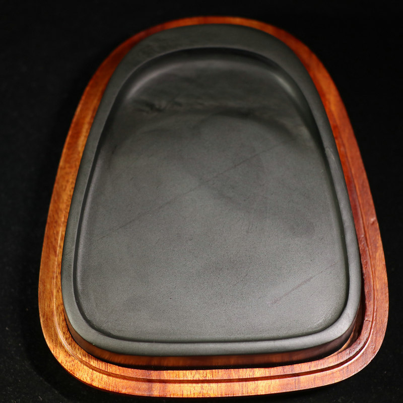 发墨如油歙砚眉子坑歙砚书法书画家用老坑砚台文房四宝墨条宣纸