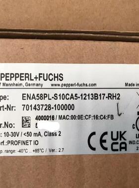 倍加福ENA58PL-S10CA5-1213B1 备件/咨询