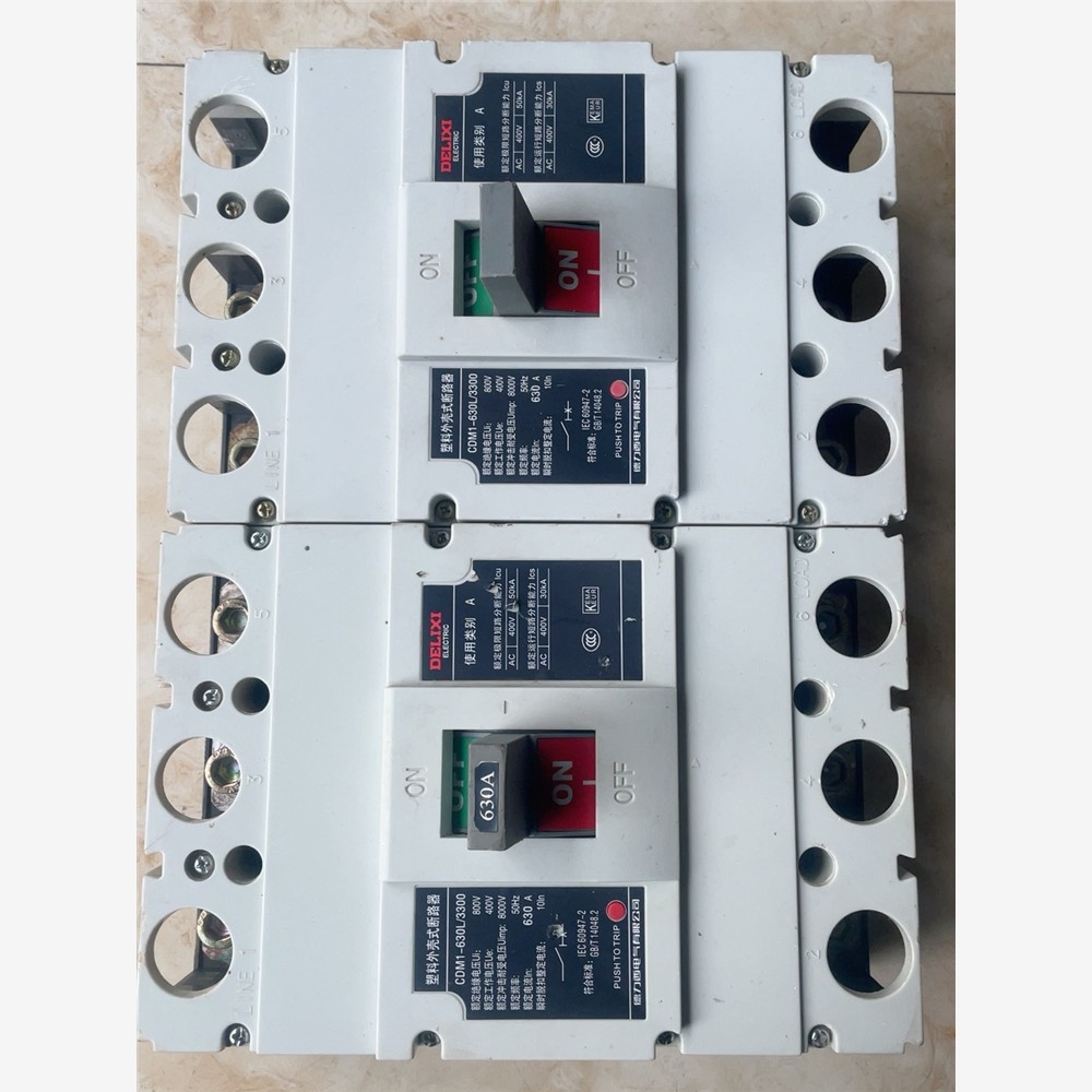 德力西CDM1-630L/3300空气开关，630A，3P， 备件/咨询