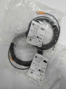 原装易福门连接线 EVC071直头线缆，M12接头，五芯线 备件/咨询