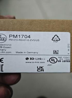 易福门PM1704 PM1703压力传感器 备件/咨询