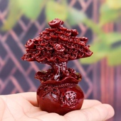 朱砂摆件招财树一帆风顺紫金砂车摆件招财发财树客厅居家摆台