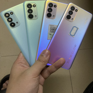 适用opporeno5原拆手机玻璃后盖reno5k手机电池后外壳原装盖机盖