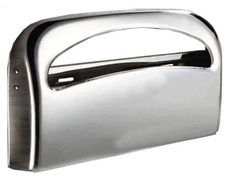 304不锈钢一次性马桶垫纸盒坐厕纸架250抽1/2折坐垫纸挂墙