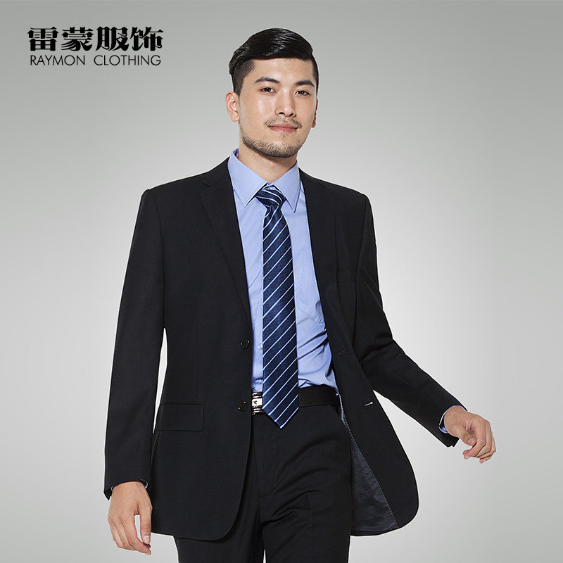 男士西服办公室白领西服套装男长袖高端套装职业装新郎结婚礼服