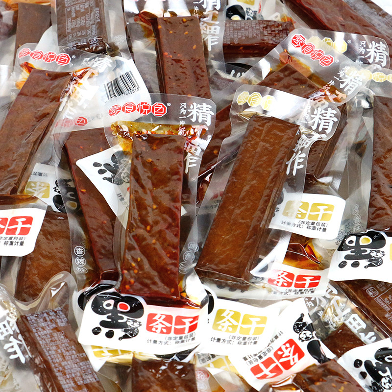 零食悦色长条豆腐500g平江酱干豆干香干香辣湖南特产办公室小零食