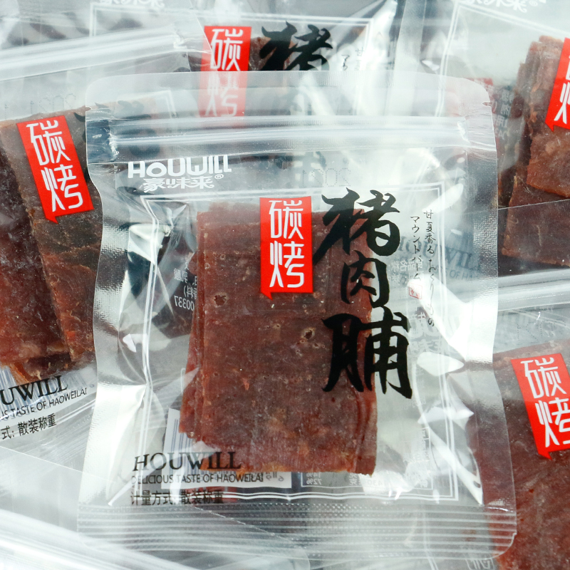 豪味来碳烤猪肉脯500g手撕原味猪肉片蜜汁网红猪肉干休闲零食小吃