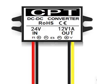 24V转12V1A1.5A摄像头GPS电源转换器24V变12VDC-DC降压模块12V