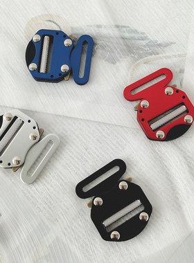 4.5内径彩色金属插扣5.0机能调节箱包布带DIY新款眼镜蛇红色插扣