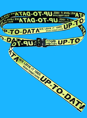 装饰新潮腰带高端插扣个性多圈刺绣字母嘻哈风外搭衣服系腰裙腰带