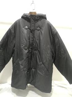 外贸冬装加肥加大码男装加厚棉衣连帽牛角扣棉服高个子大版潮外套