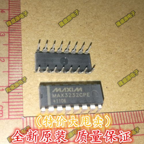 全新原装 直插 MAX3232CPE MAX3232接口-驱动器接收器收发器