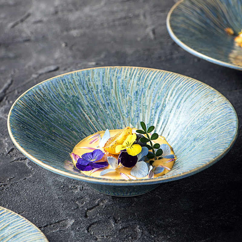 美光烧陶瓷日式面碗斗笠碗