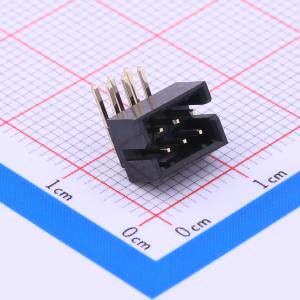 A2005WR-N-2X3P-A 线对板/线对线连接器 2mm 2x3P 镀金 原装现货