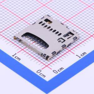 TF-106 SD卡连接器 自弹式 MicroSD卡(TF卡) 卡座 内焊 原装现货