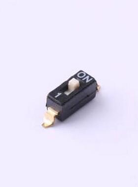 DSIC01LS-P 拨码开关 平拨,凸起式 1位拨码开关 SMD,3.5x6.2mm 原