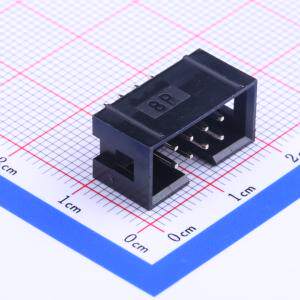 2.54-2*4P简牛 IDC连接器(牛角/简牛) 每排P数:4 2x4P 排数:2 2.5
