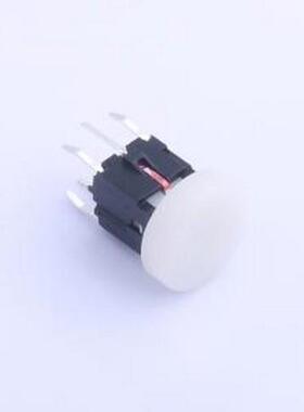 TPB01-107L1W 轻触开关 带红色灯 带支架 插件 原装现货