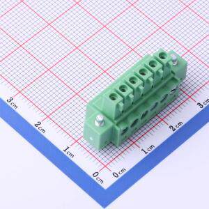 MC-RA3.5H06C-K-0001 插拔式接线端子 3.5mm 1x6P 排数:1 每排P数