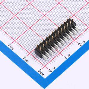 X4621WR-2x12B-C40D28 排针 间距:2mm 原装现货