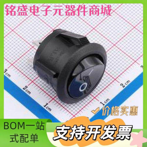 RT-S02A-117-R4NBB1 D/C 翘板开关 船型开关 插件,P=7mm 船型开关