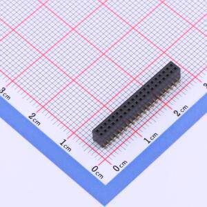 X1321FVS-2x20-C43D48 排母 间距:1.27mm 2x20P 立贴 原装现货