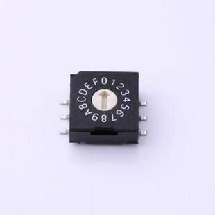 R9316R0S 旋转编码器 8421BCD编码旋转开关 0-F档16位柄高7毫米 S