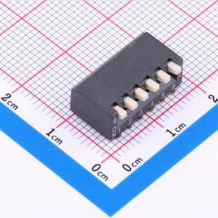 HX 2.54-6P TPCB 间距2.54mm 琴键式6位贴片 SMD-12P,11x16.64mm