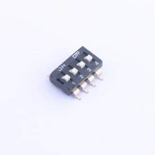 KF1027B-04P-G00-DFT-01B 拨码开关 拨码开关 SMD-8P,6.2x11.2mm