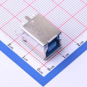 U-B-M9DD-W-2 USB连接器 Type-B 母 直插 原装现货