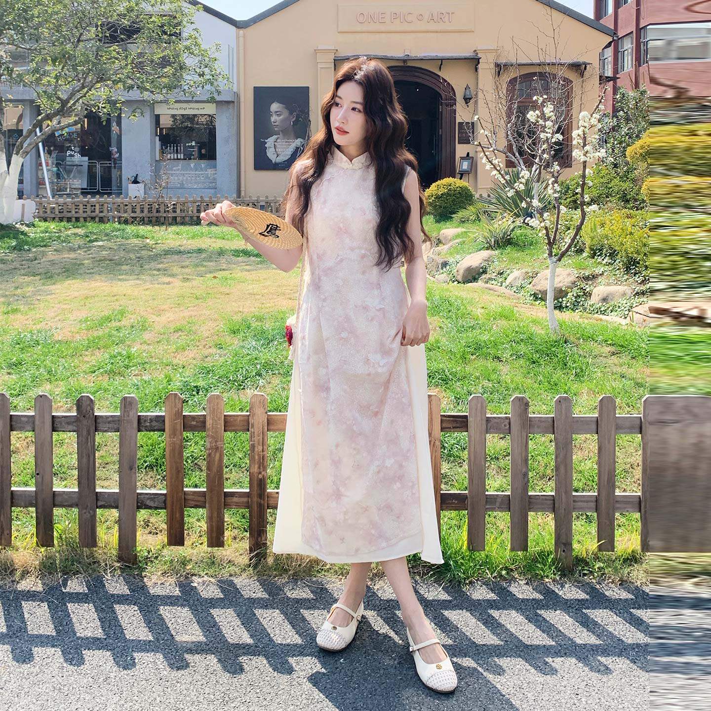 新中式贵感千金风连衣裙2026夏新款时尚高级感晕染印花改良旗袍裙