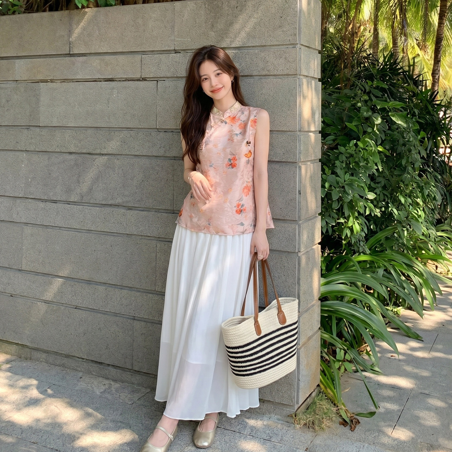 2026夏季温柔风背心两件套女