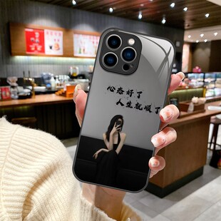 网红励志气质女孩适用magic4荣耀300pro手机壳新款magic7玻璃保护套100proof全包防摔硅胶90GT爆款个性定制潮