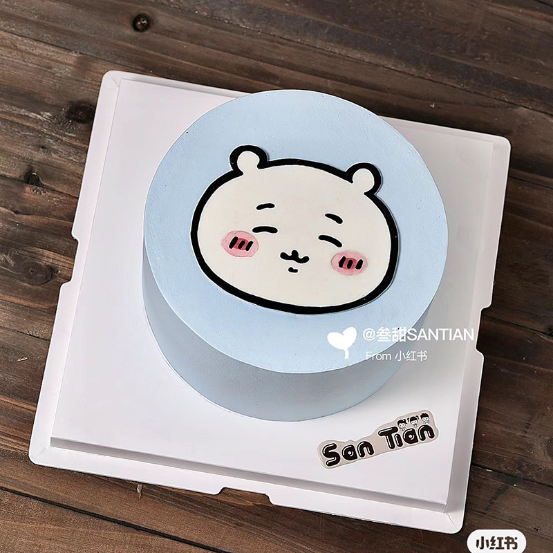 烘焙装扮插牌吉伊卡哇蛋糕