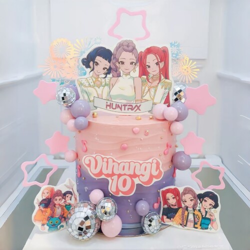 网红猎魔女团生日蛋糕装饰插件