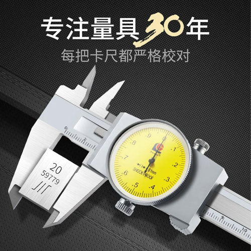 广陆带表卡尺150表卡代表游标尺