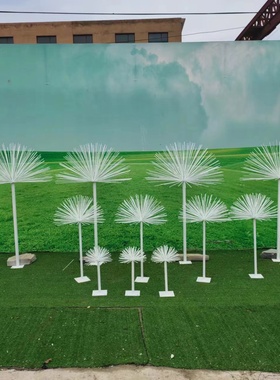 户外景观小品不锈钢蒲公英雕塑