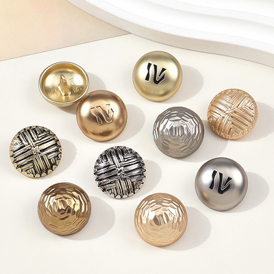 金属高端小香风圆形精致大号纽扣