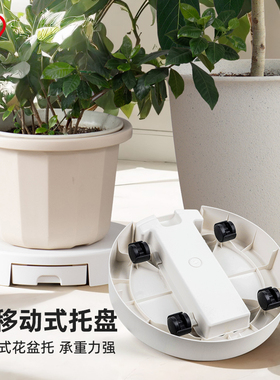 IRIS园艺花盆托 托移动托 托盘万向轮移动方便圆形底盘滚轮花盆托
