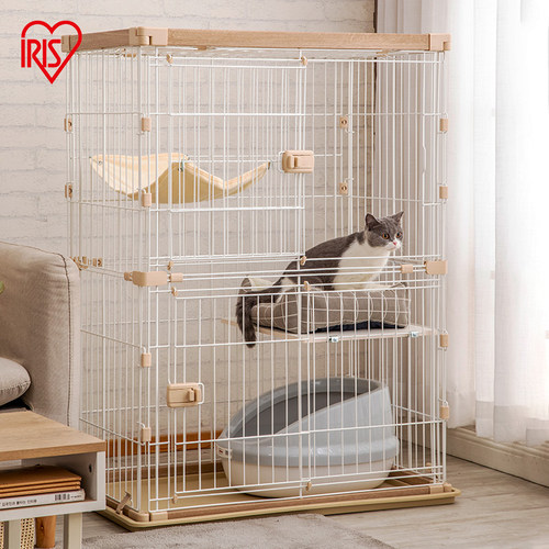 爱丽思日式木质猫别墅豪华猫笼
