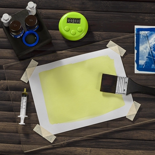 古典摄影工艺蓝晒药水进口原料氰版印相蓝晒液感光材料cyanotype