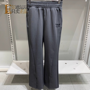 斯凯奇女2026新款修身微喇运动休闲开叉长裤L126W008-P226W076