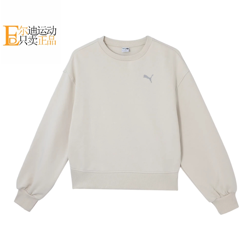 Puma/彪马女加绒圆领套头衫卫衣