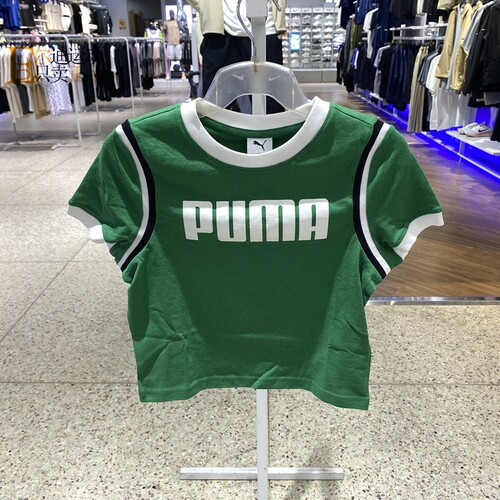Puma/彪马女圆领纯棉透气短袖T恤