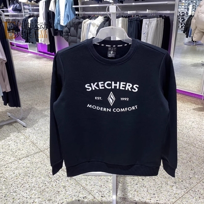 Skechers斯凯奇男女加绒圆领卫衣