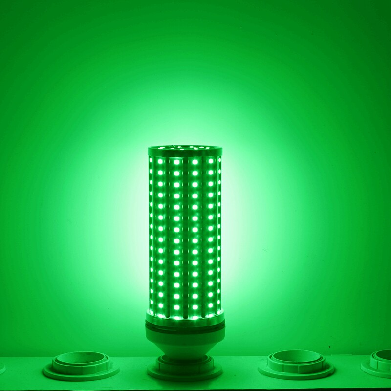 铝合金绿色玉米灯绿光捕鱼灯40w360度发光高亮芯片220v螺口诱鱼灯