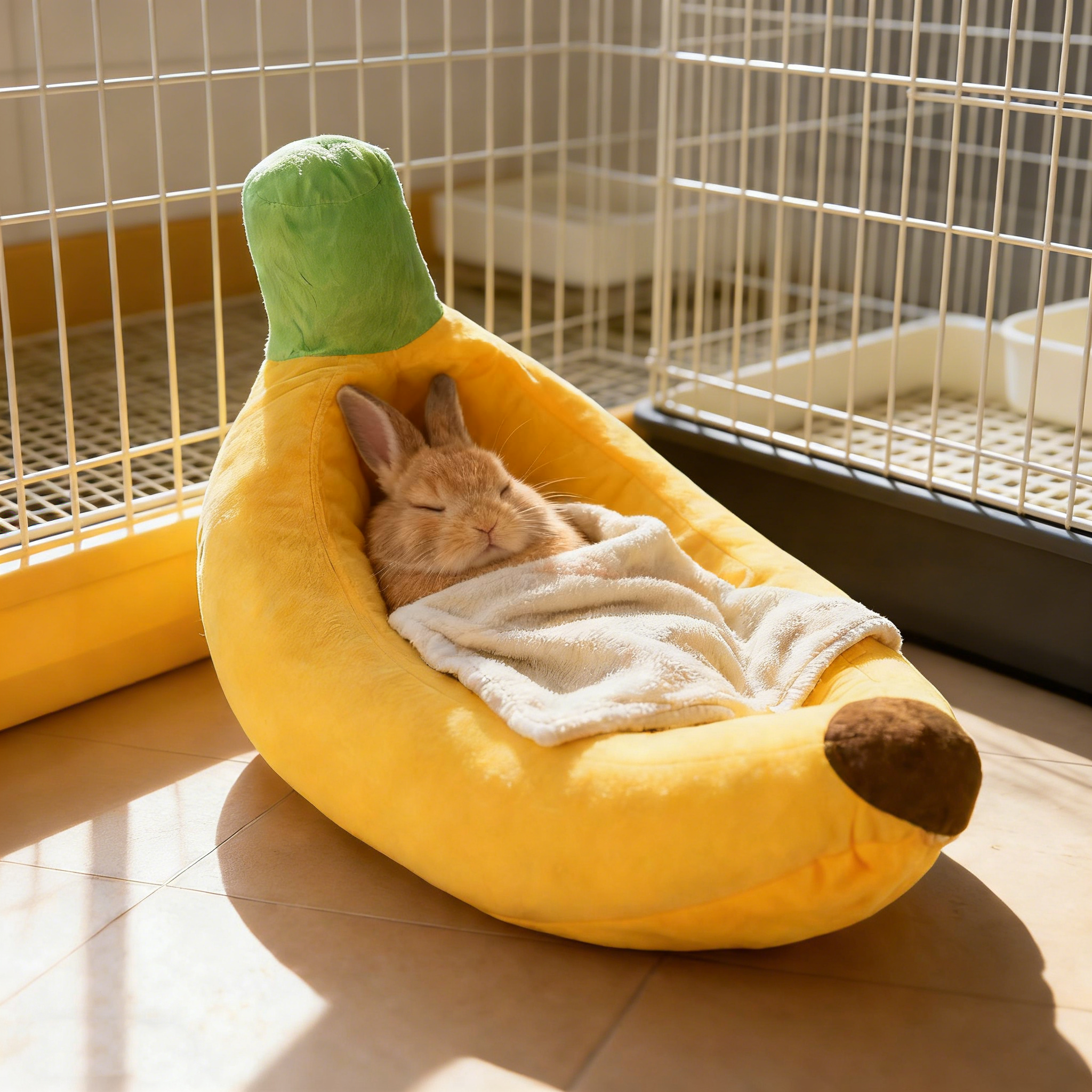 兔子窝香蕉棉窝冬季保暖窝可拆卸垫侏儒兔垂耳兔安哥拉兔窝用品,宠物/宠物食品及用品,兔兔专用窝,淘宝优惠券,粉丝福利购,淘宝优惠卷